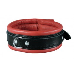 Collier cuir noir et rouge XX-DREAMSTOYS